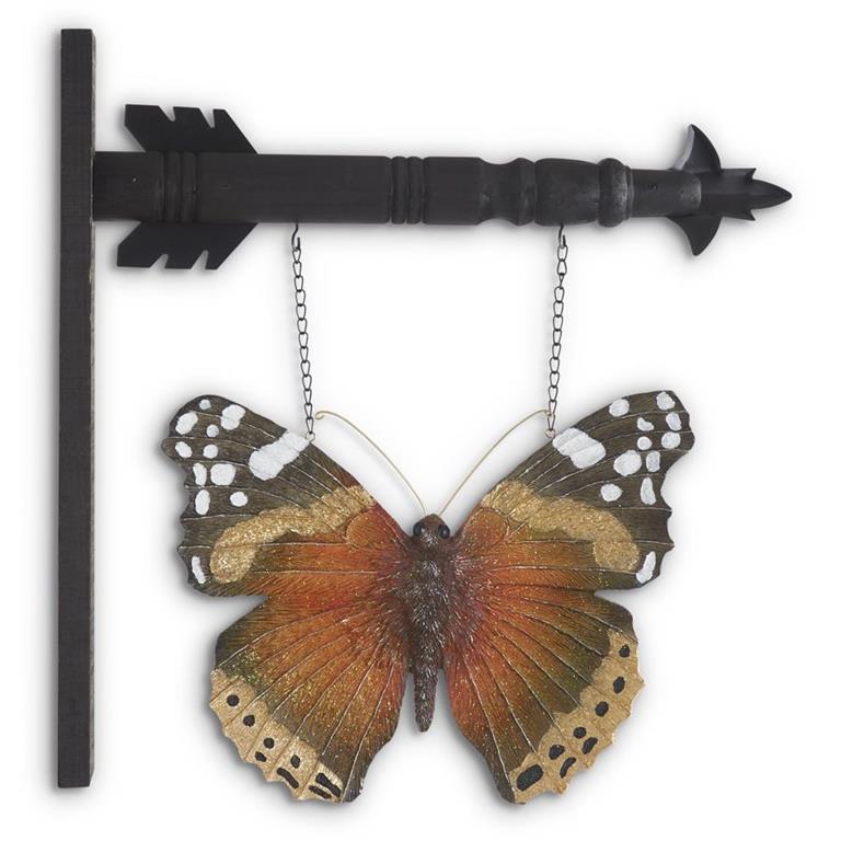Butterfly Arrow Replacement Sign (Black, Brown, & Rust)