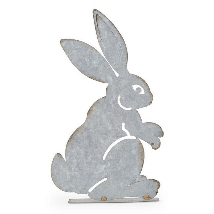 Tin Standing Bunny Rabbit Tabletop Cutout