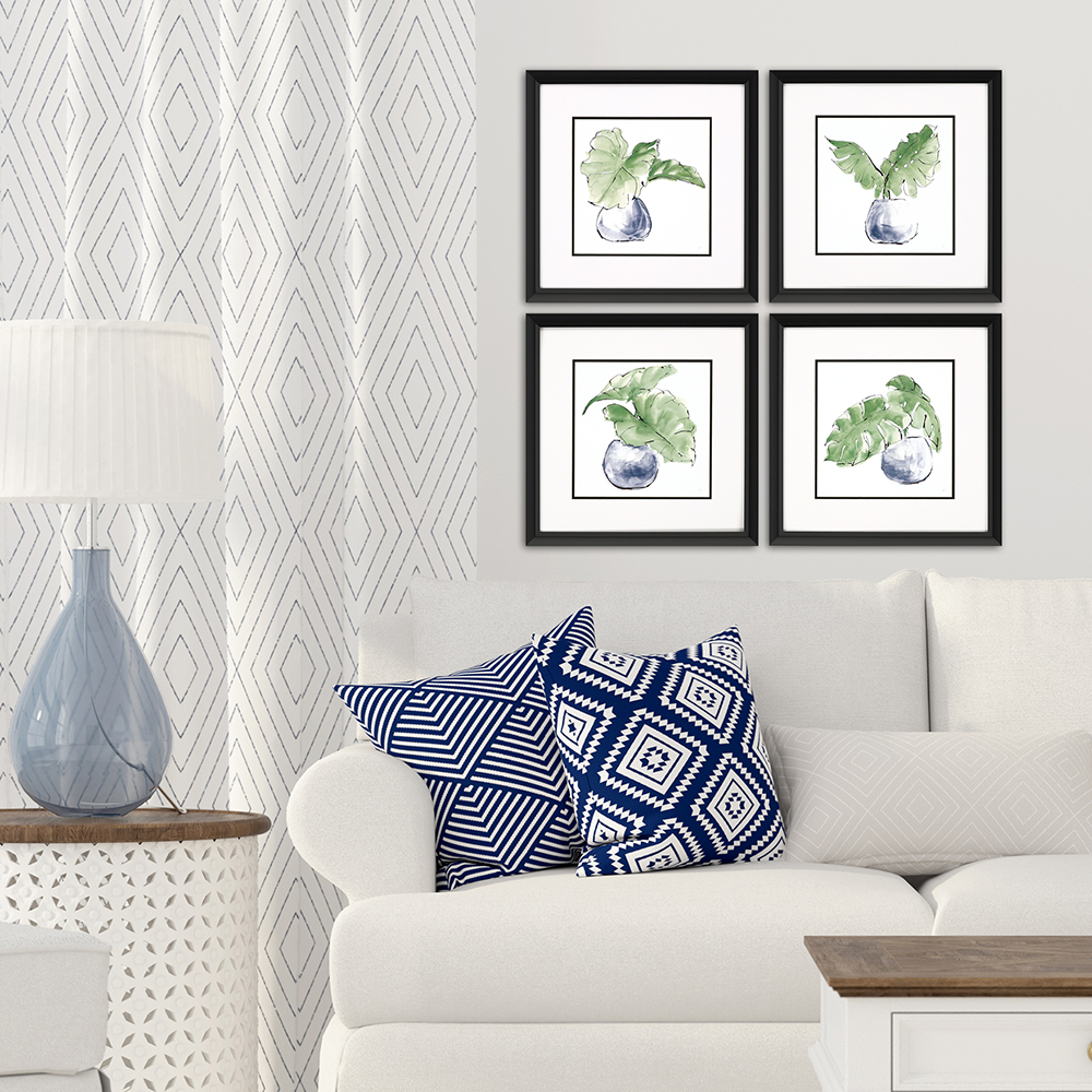 Big Plant Leaf Framed Wall Art (II)