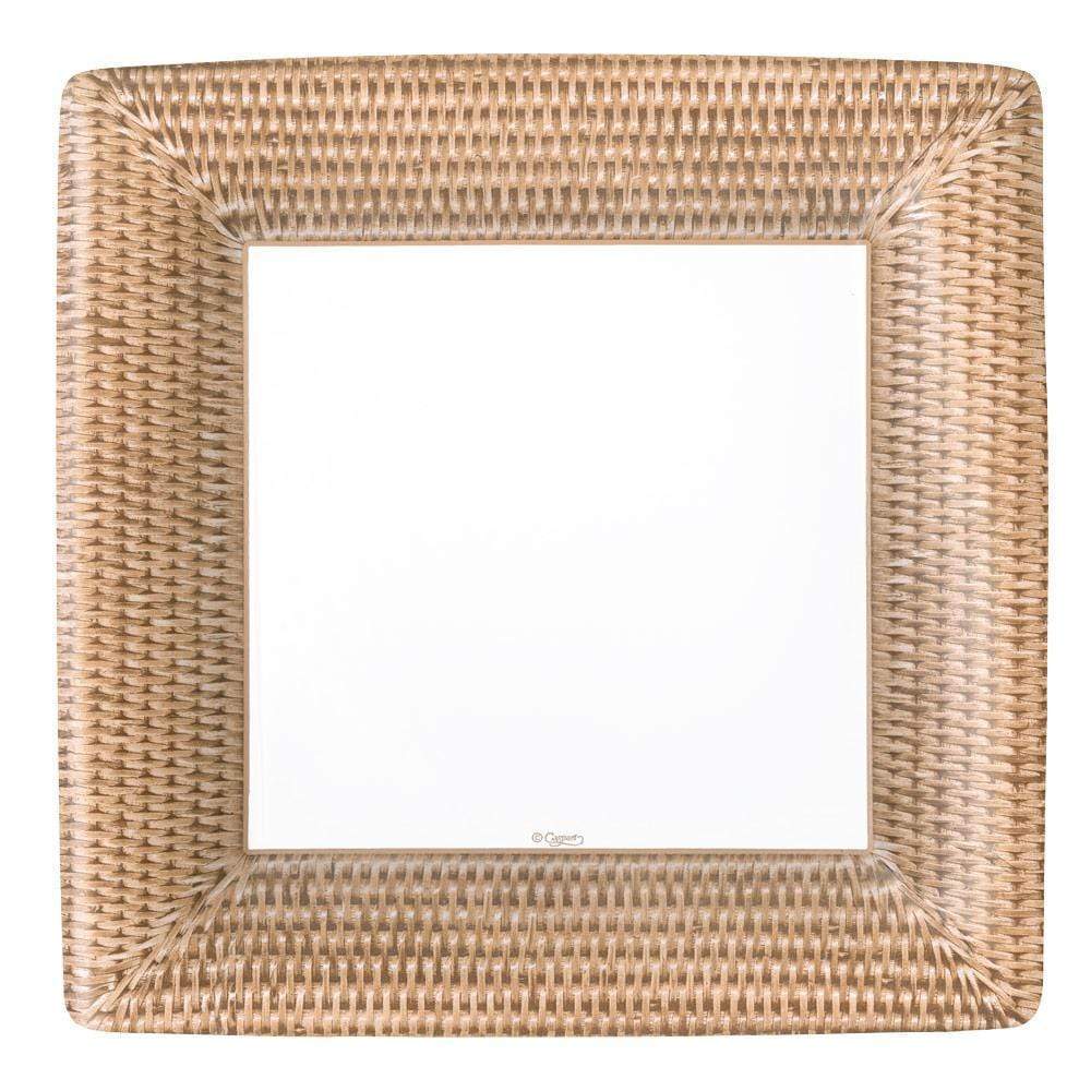 Rattan Paper Dinner Plates - 8 Per Package