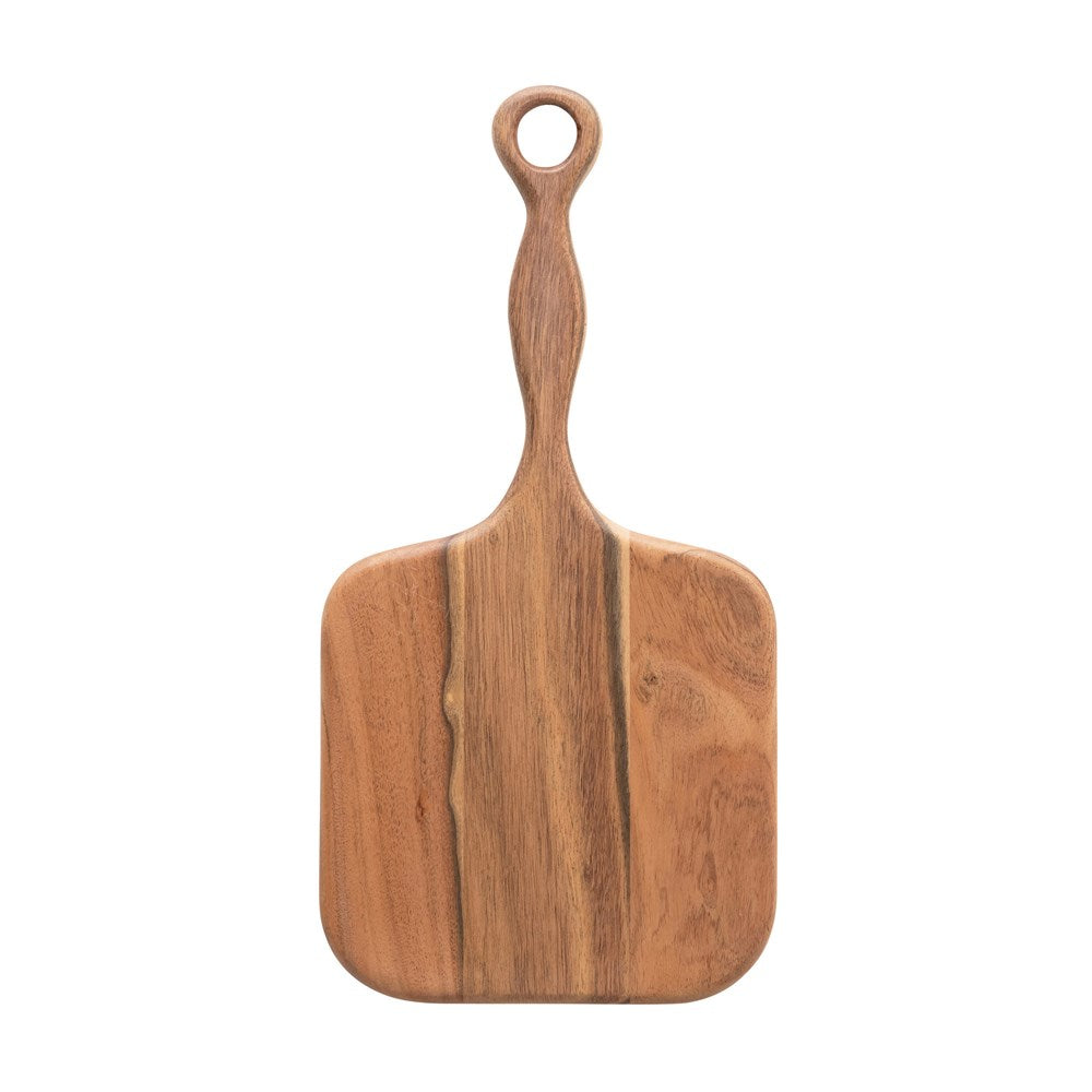 Acacia Wood Cheese - Charcuterie - Cutting Board with Handle