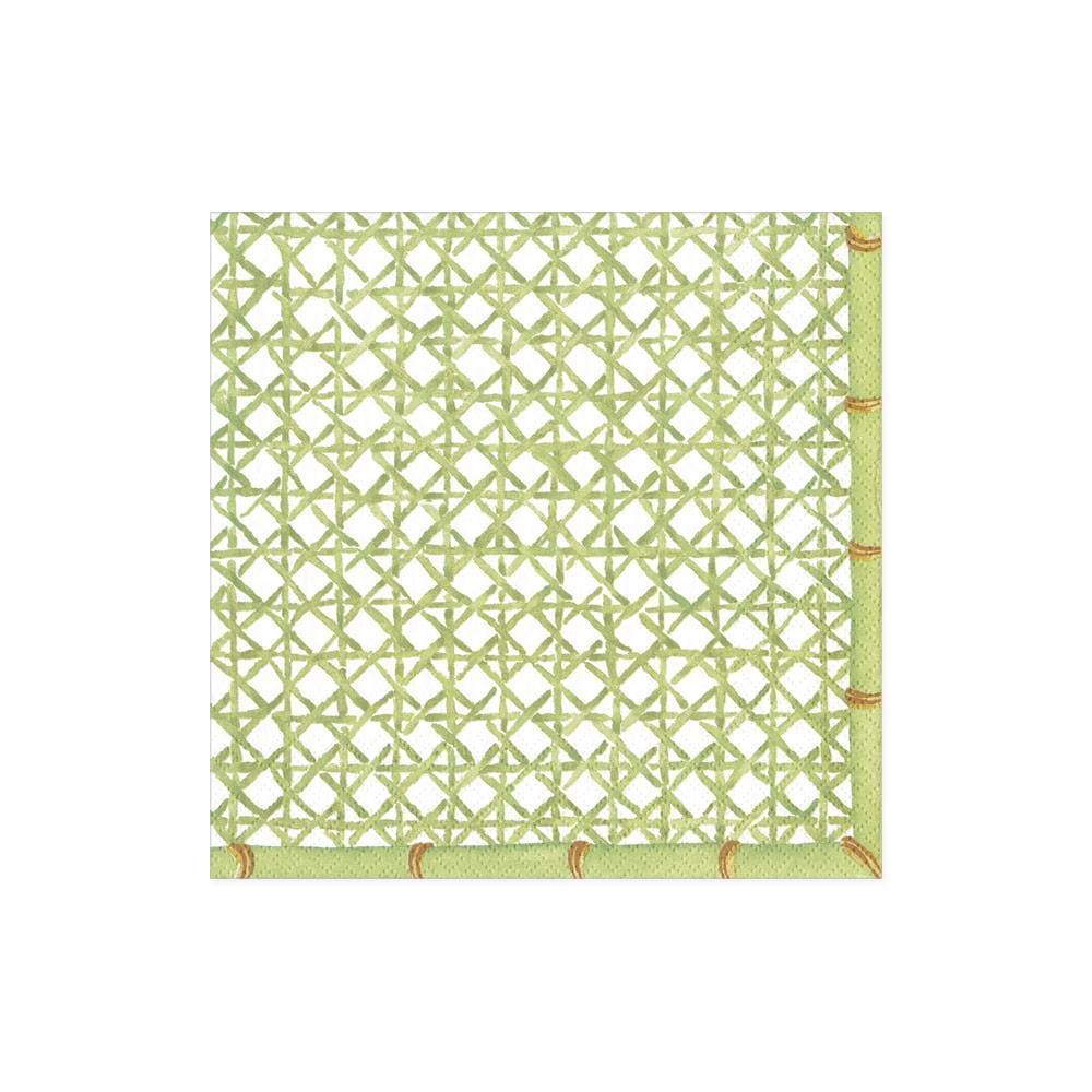 Green Trellis Paper Cocktail Napkins – 20 Per Package