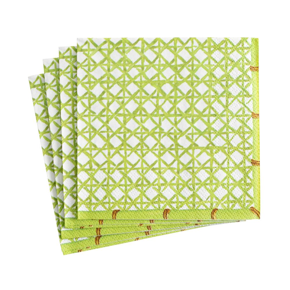 Green Trellis Paper Cocktail Napkins – 20 Per Package