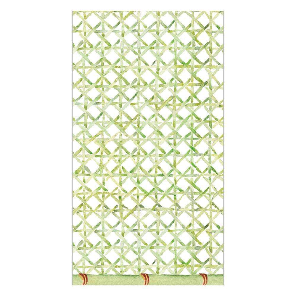 Green Trellis Paper Guest Towel Dinner Napkins - 15 Per Package