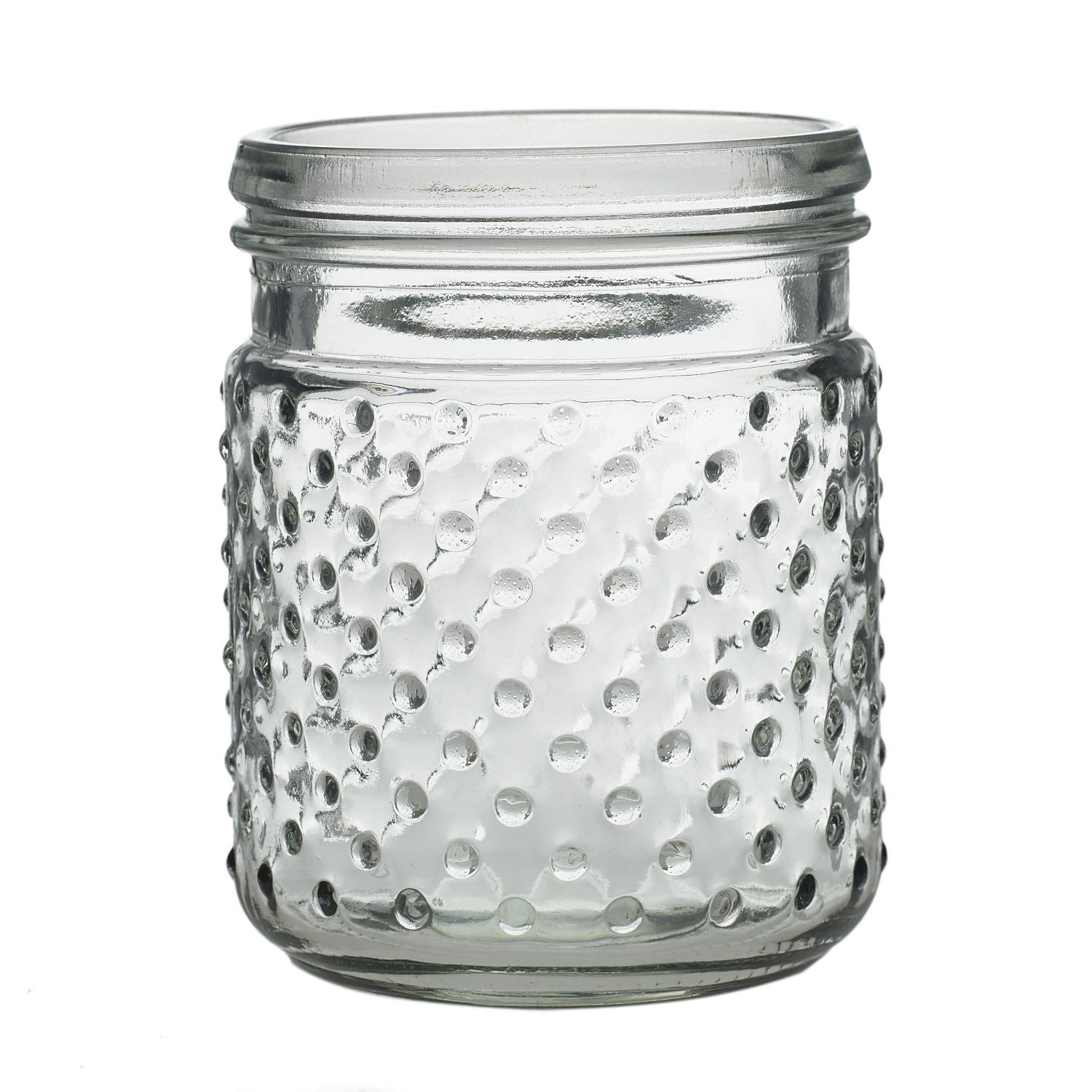 Hobnail Jar Vase (Assorted Sizes & Colors)