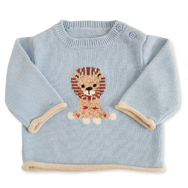 Baby Cotton Lion Knit Sweater (6-12 months)