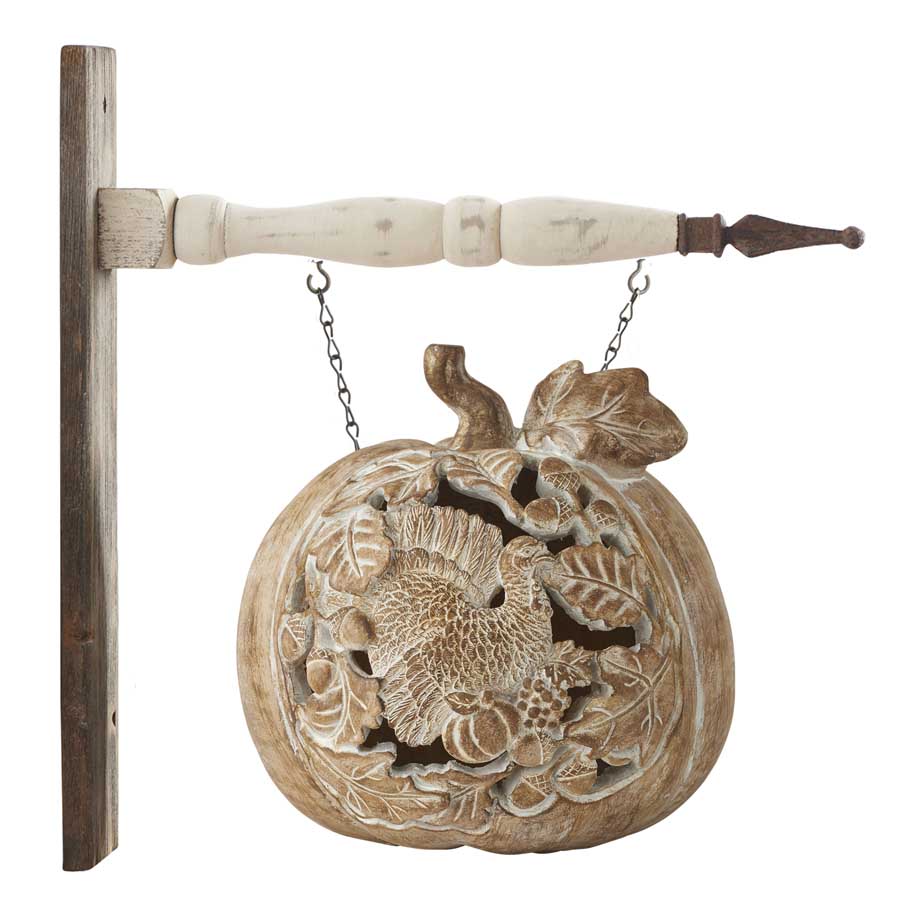 Whitewashed Wood Look Cutout Pumpkin Turkey Arrow Replacement