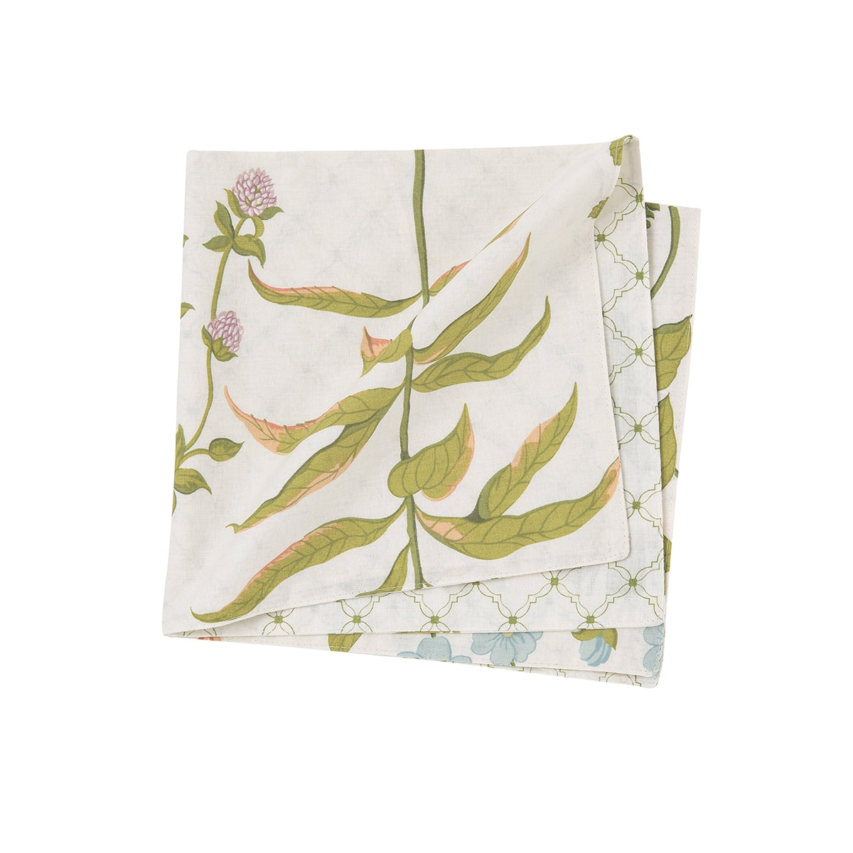 Anessa Reversible Botanical Trellis Napkin Set