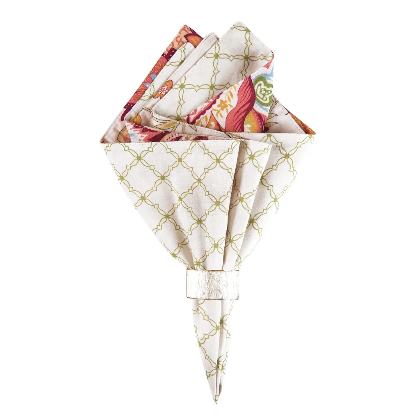 Fabric Bethany Floral Reversible Napkin (Set of 4)