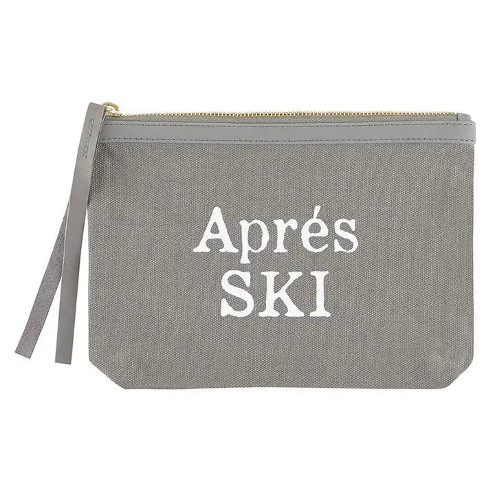 Apres Ski Canvas Zipper Pouch Bag
