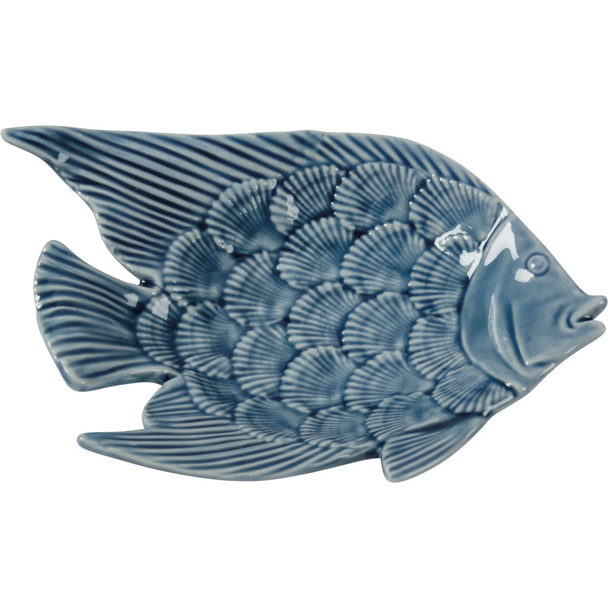 Blue Fish Dish Set
