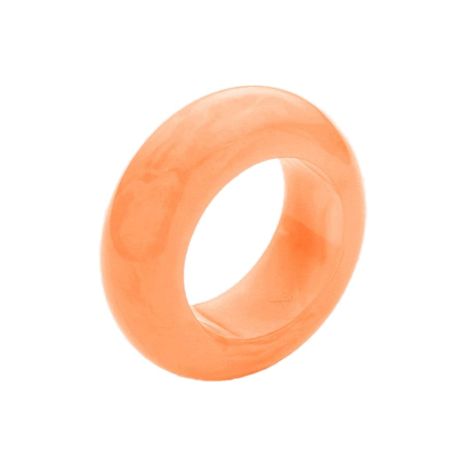 Bold Resin Ring (Orange, sz 7)