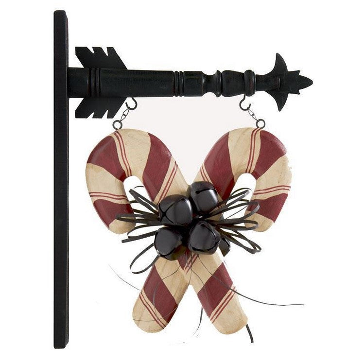Double Candy Canes with Bells Arrow Replacement Sign