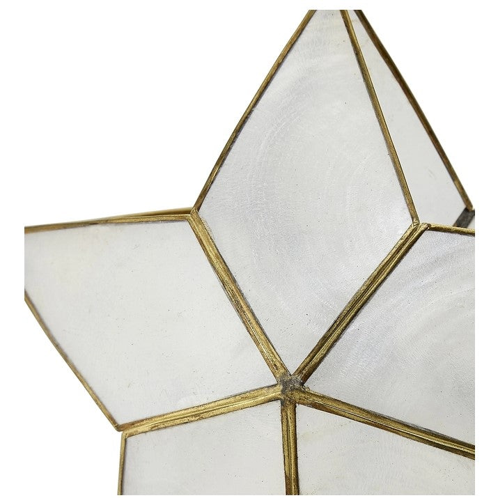 Capiz Star 3D Christmas Tree Ornament