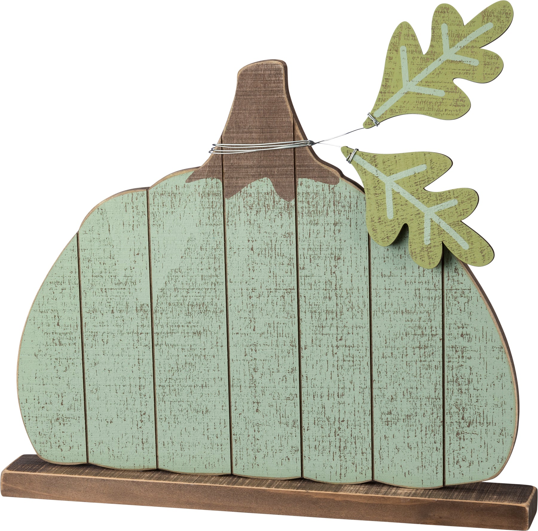 Pumpkin Wooden Slat Table Top Sitter