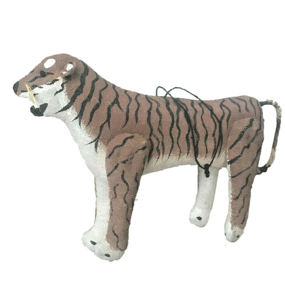 Canvas Tiger Christmas Tree Ornament