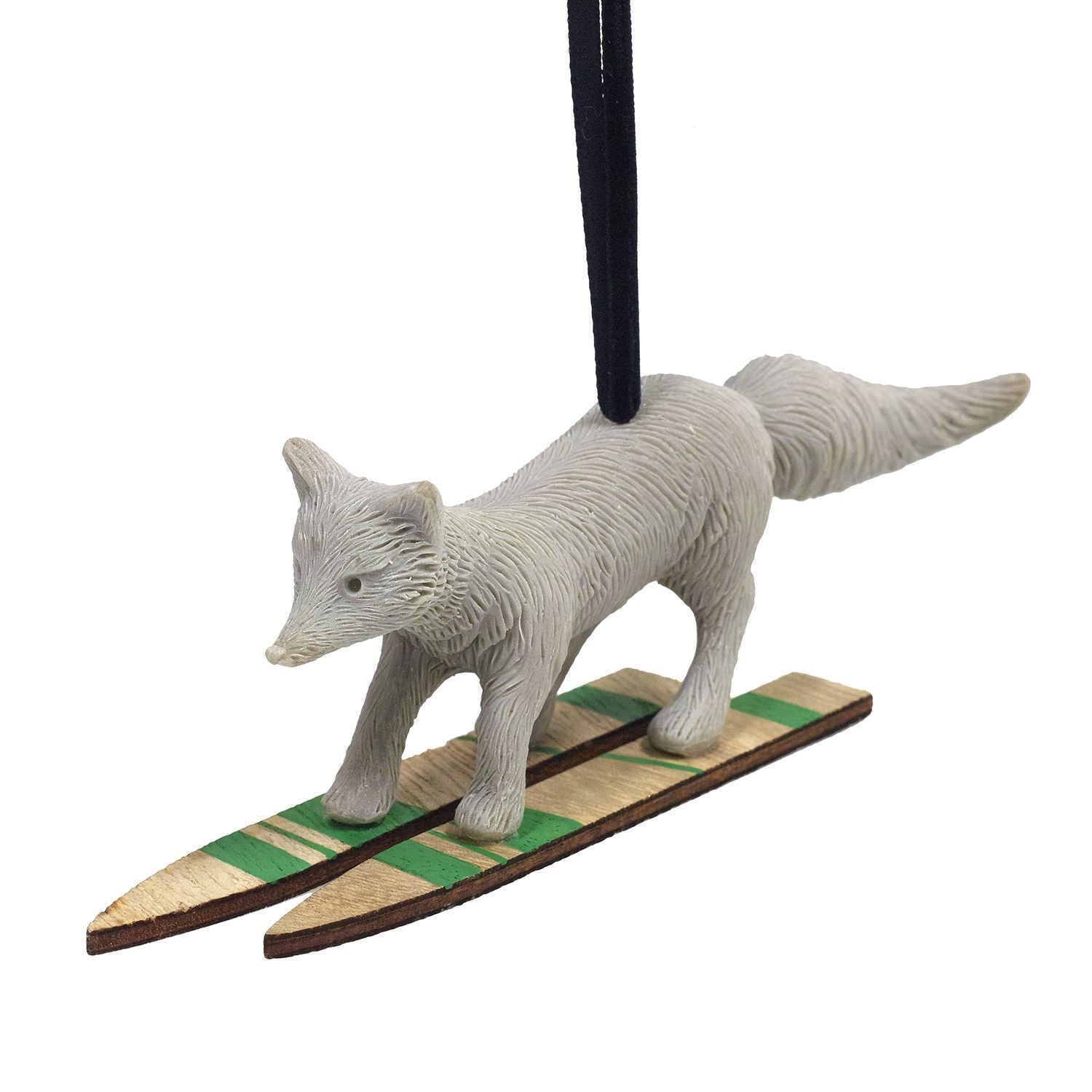 E+E Eloise Ski Fox Figurine Christmas Tree Ornament
