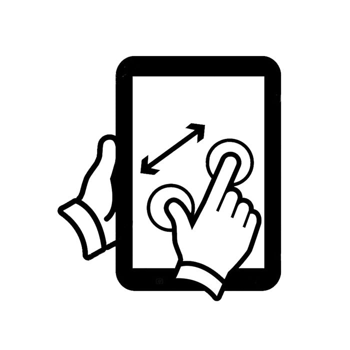 Tartan Plaid Button Smart Touch Winter Gloves (Black)