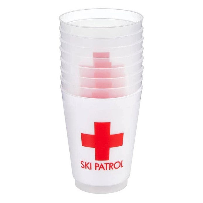 Ski Patrol Frosted Cup (Set of 8)
