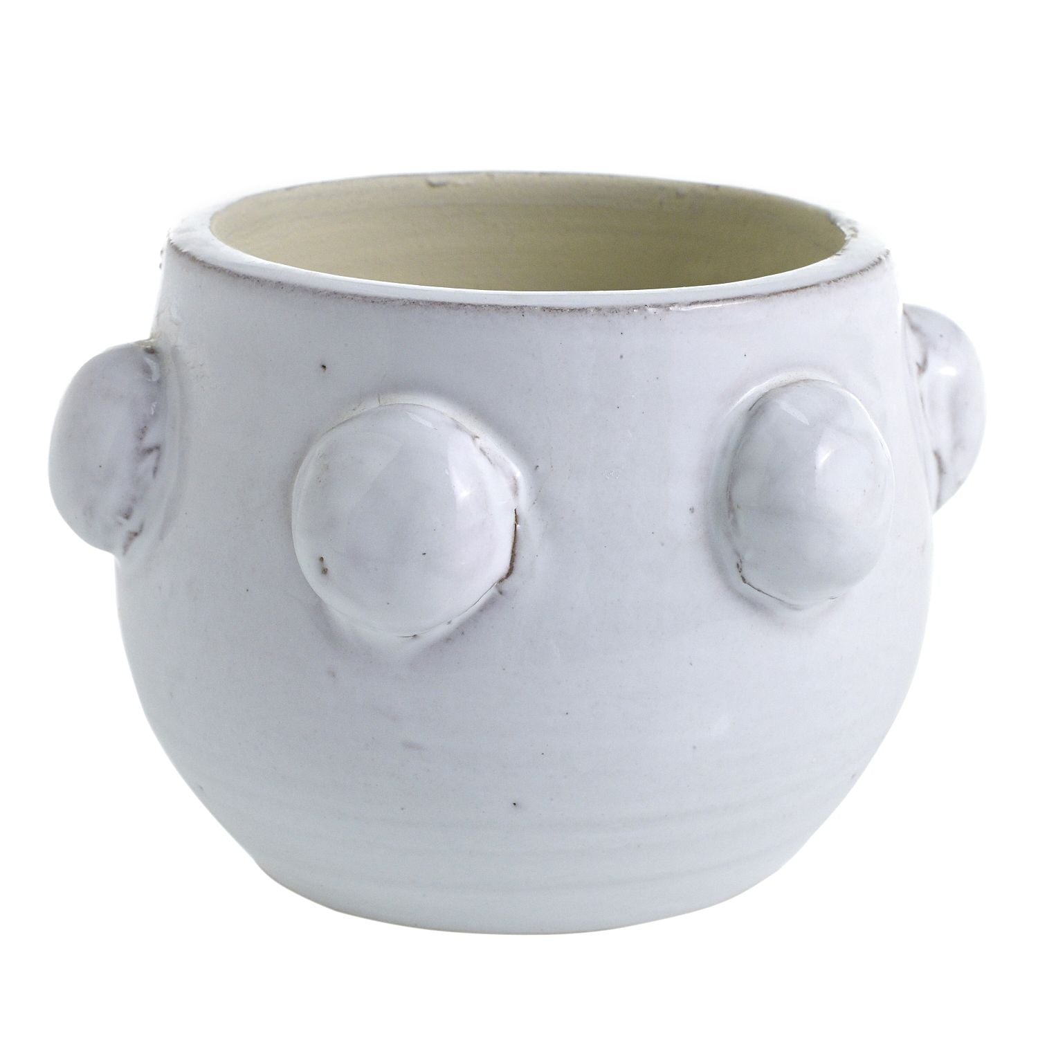 Matte White Modern Bubble Planter Pot
