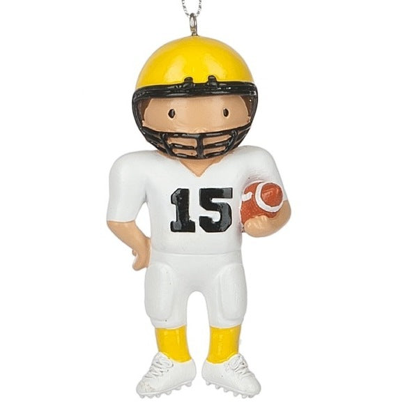 Football Player Christmas Tree Ornament