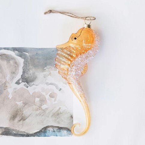 Glass Seahorse Christmas Tree Ornament