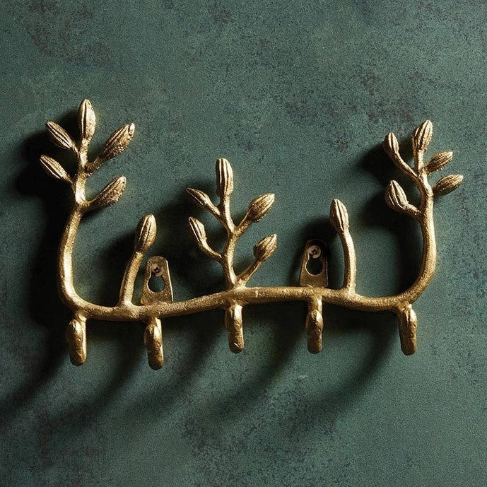Tree Branch Golden WaLL Hooks