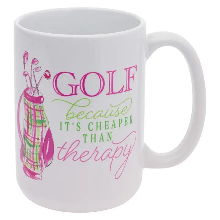 Golf: Cheaper Than Therapy Coffee Mug