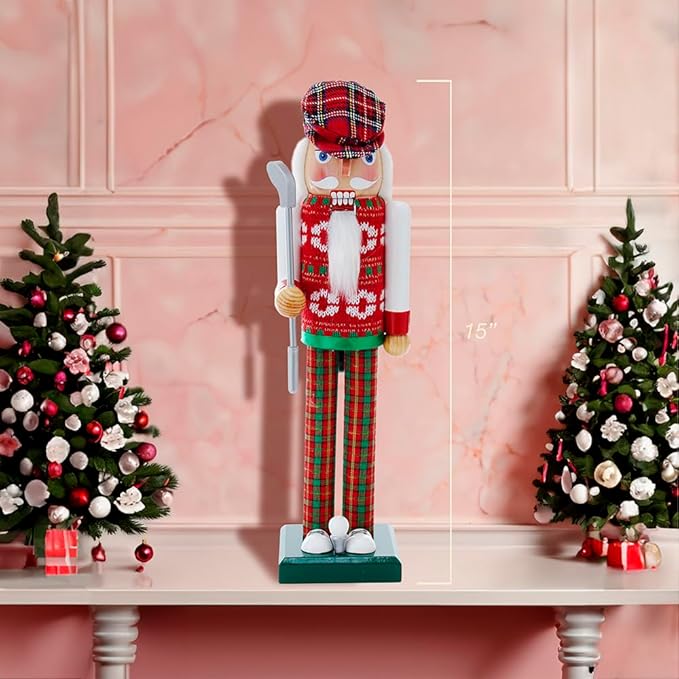 Christmas Golfer Nutcracker