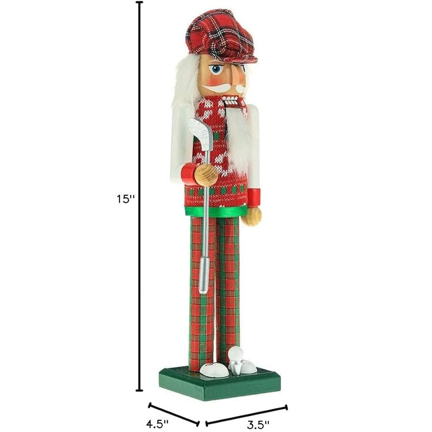 Christmas Golfer Nutcracker