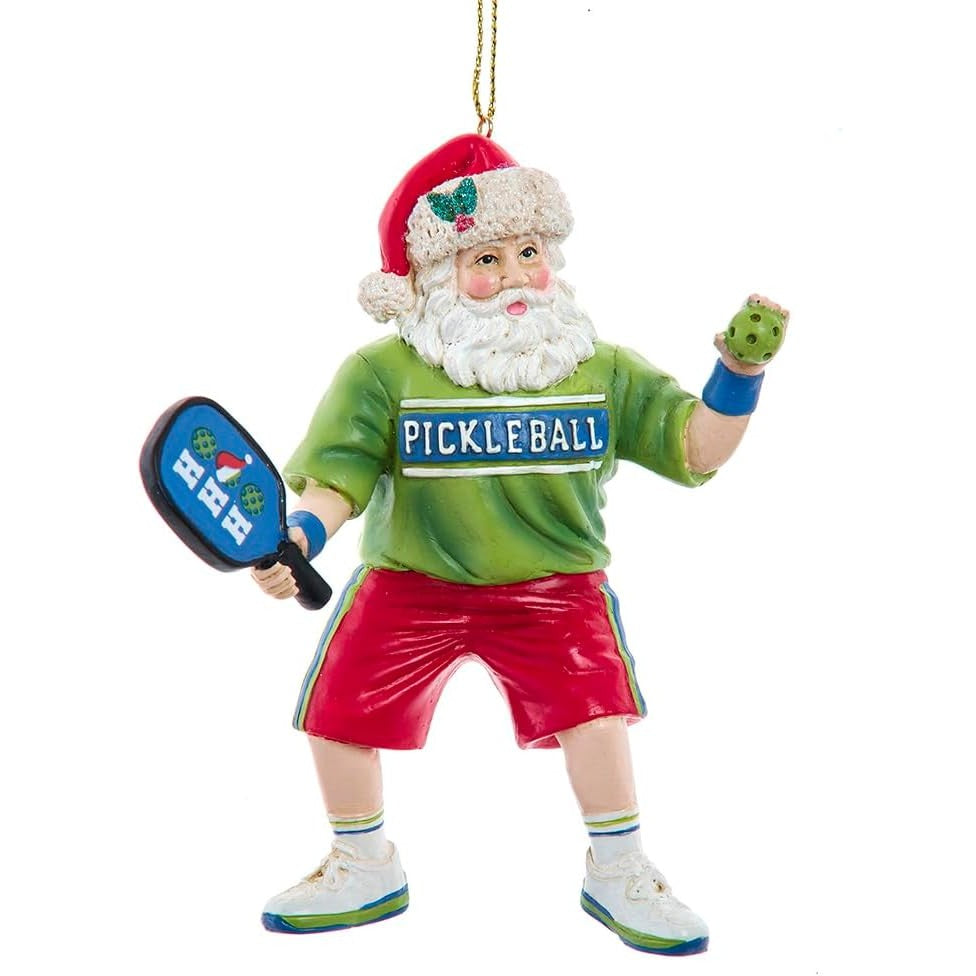 Pickleball Santa Christmas Tree Ornament