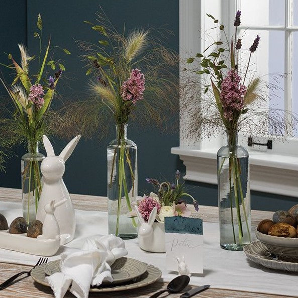 Tall Lago Clear Glass Modern Vase - Budvase