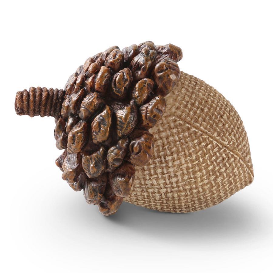 Light Brown Acorn with Pinecone Top (Set of 3)