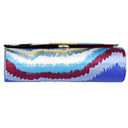 Abstract Flap Lipstick Case with Mirror - F