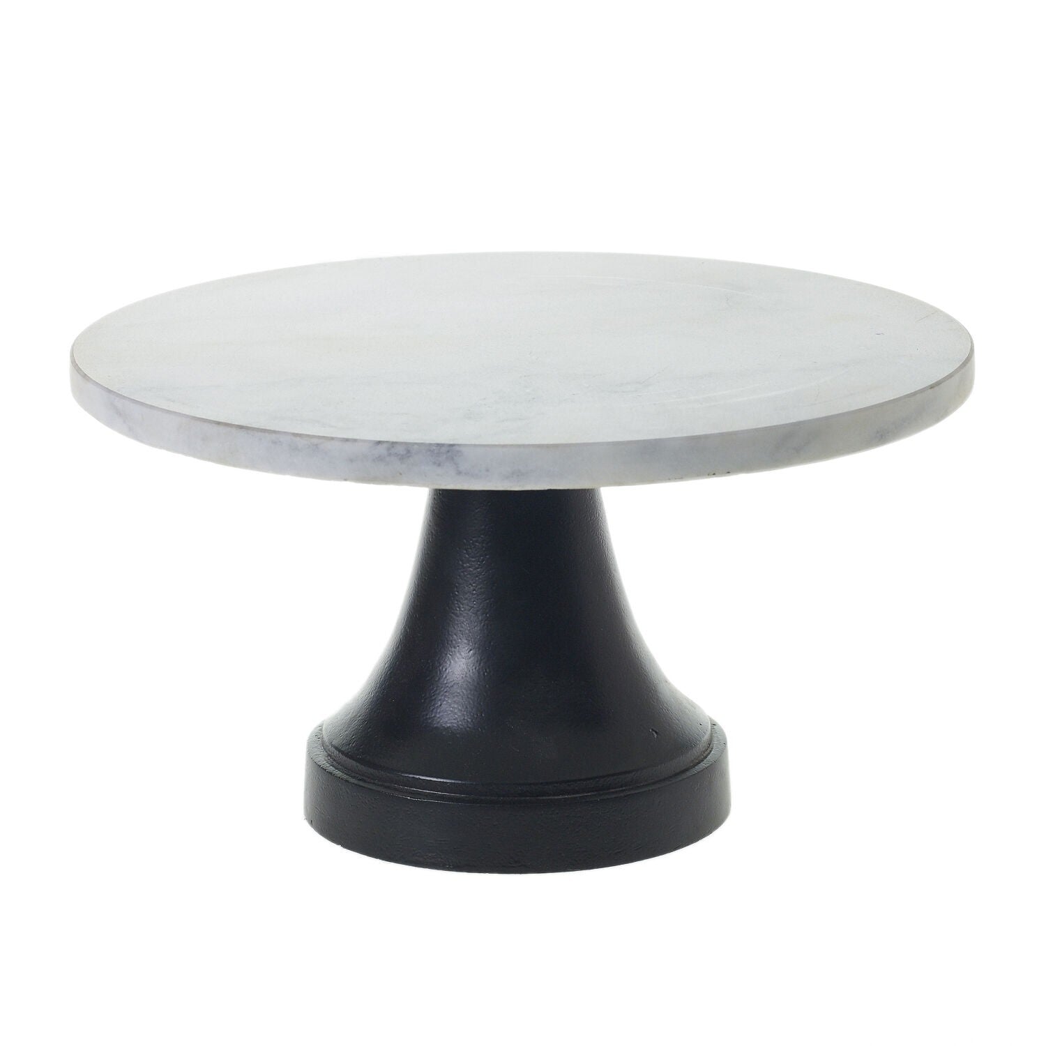 Black and White Marble Cake Plate Stand