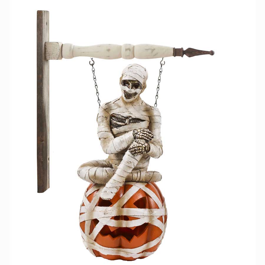 Mummy On LED Pumpkin Arrow Replacement Sign