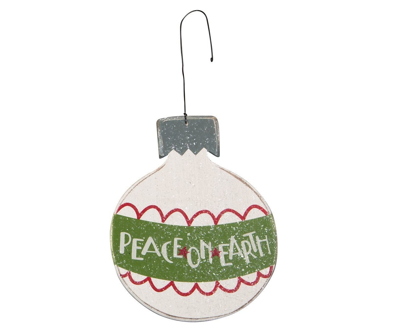 Peace on Earth Christmas Tree Ornament