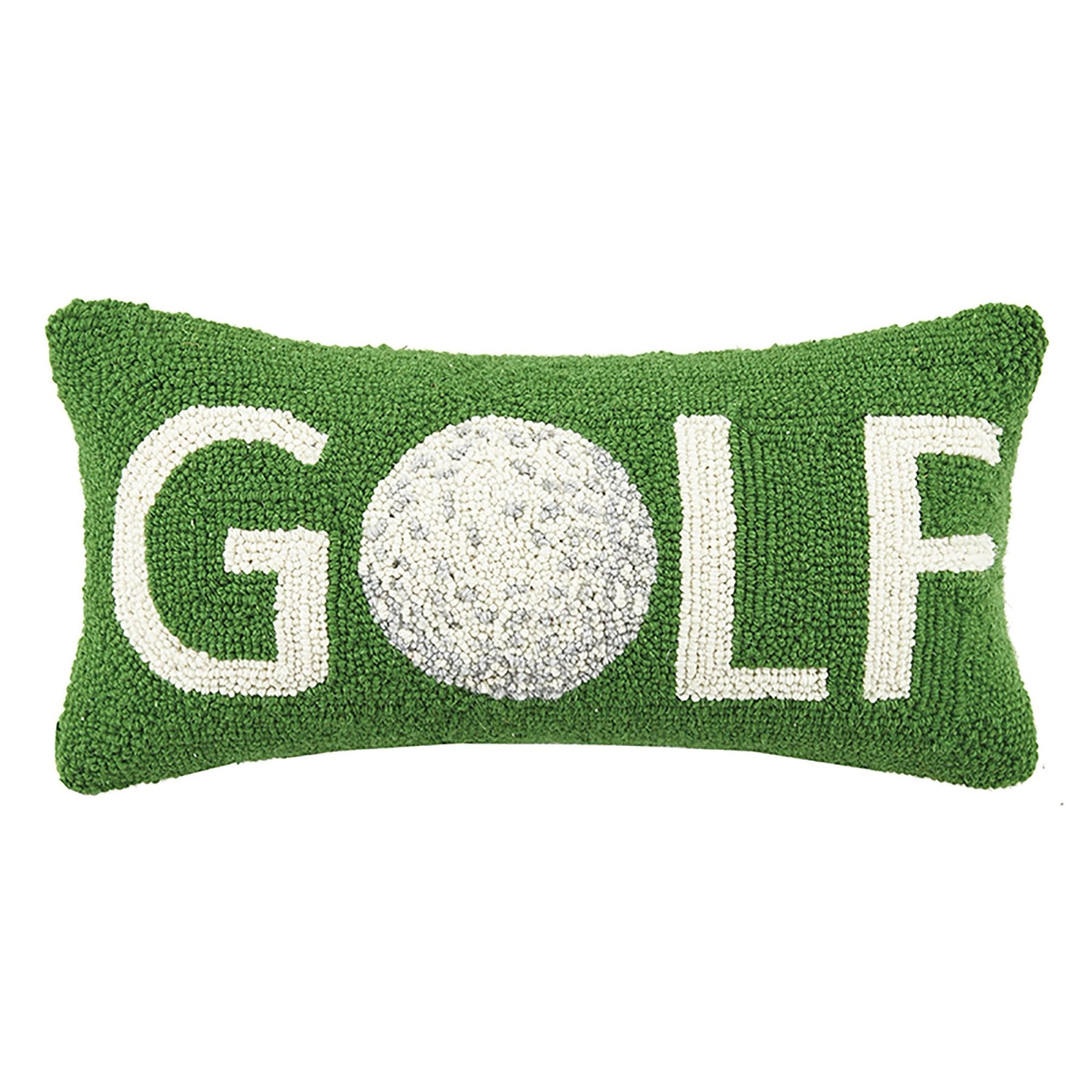 "Golf" Ball Icon Hook Throw Pillow