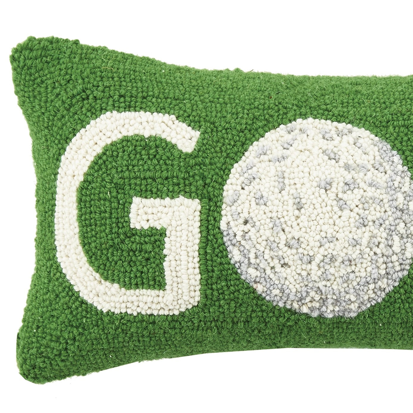 "Golf" Ball Icon Hook Throw Pillow