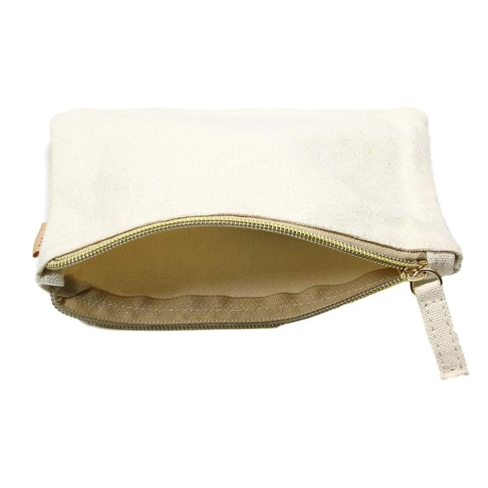Cotton Canvas Eco Pouch Bag Wallet (Faith Hope Love)