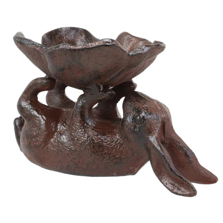 Bunny Rabbit Suspending Flower Trinket Dish Bowl/Garden Bird Bath - Feeder