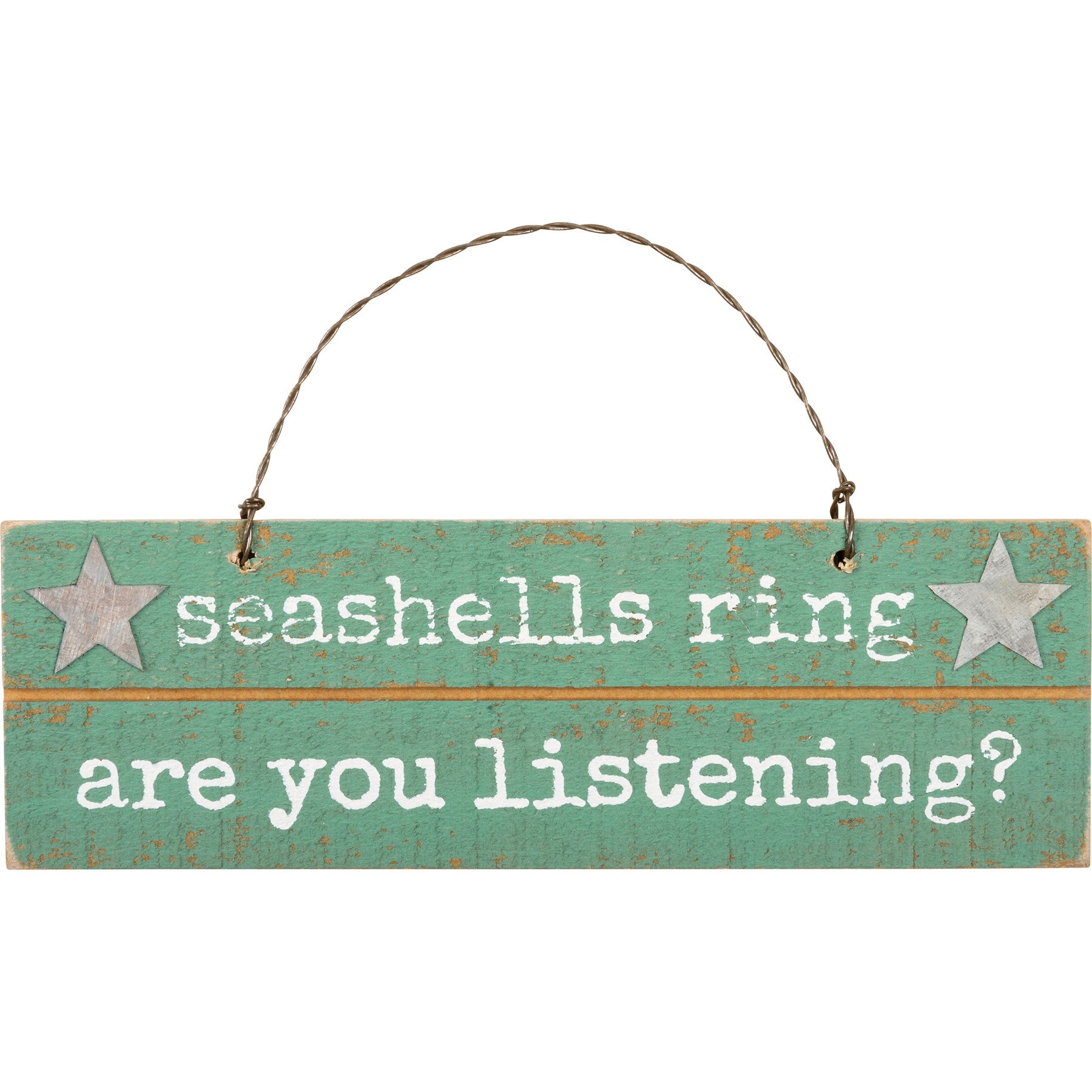 Seashells, Sand, Salty Christmas Tree Ornament Sign Set