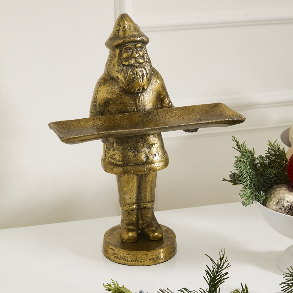 Tall Santa Claus Saint Nick Tray Stand