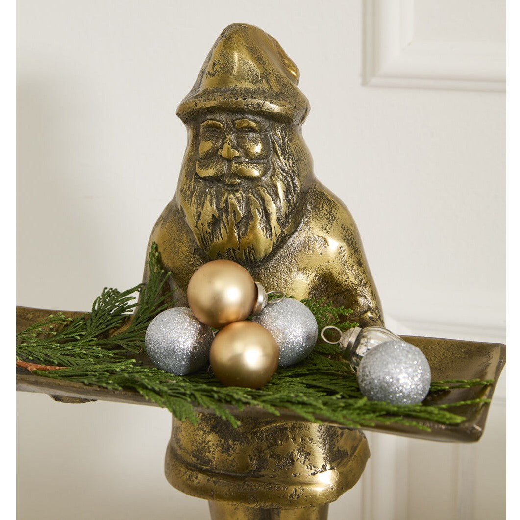 Tall Santa Claus Saint Nick Tray Stand