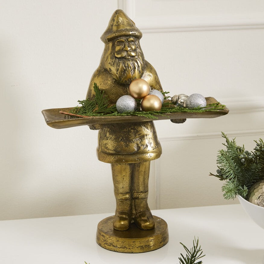 Tall Santa Claus Saint Nick Tray Stand