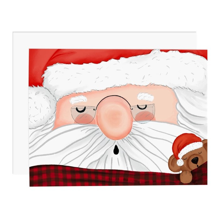 Santa and Dogs Christmas Greeting Cards (Set of 8)