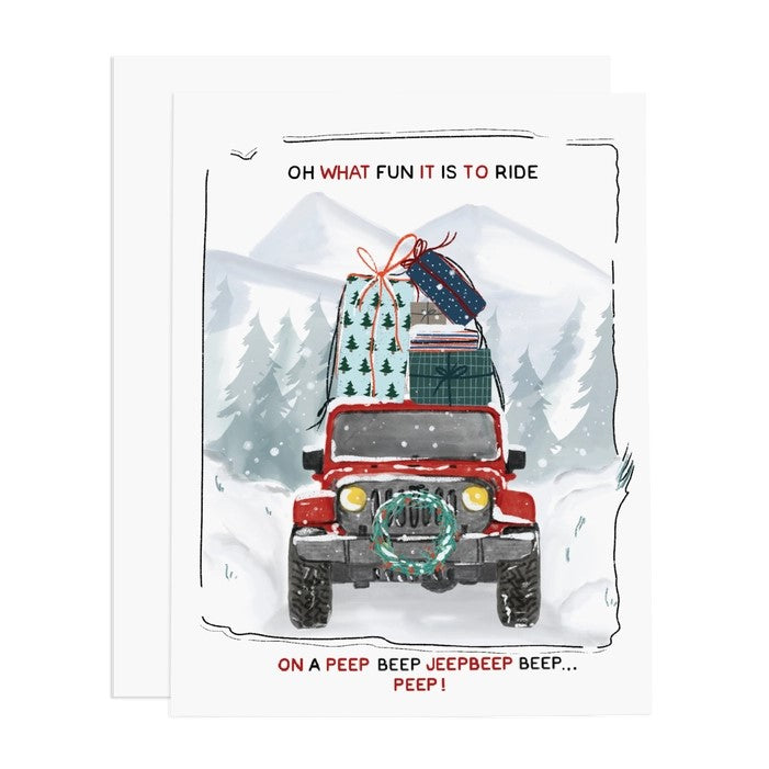 Santa and Dogs Christmas Greeting Cards (Set of 8)