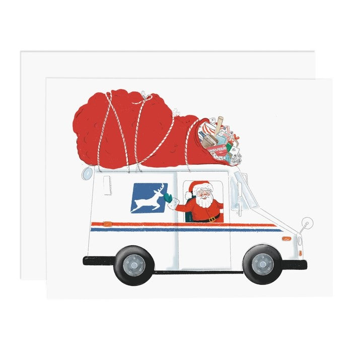 Santa and Dogs Christmas Greeting Cards (Set of 8)