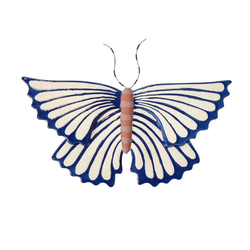 Sculpted Moth Wall Art (Blue Butterfly)