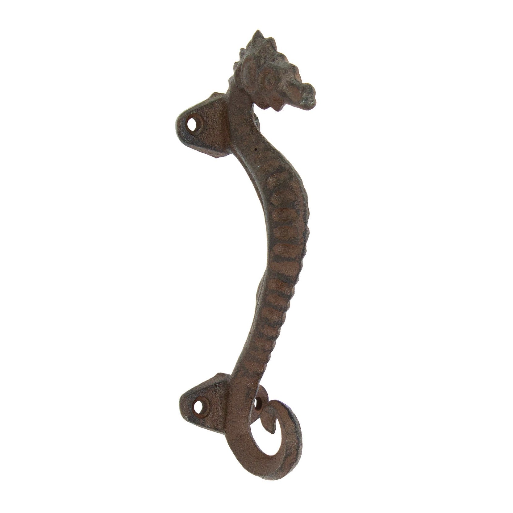 Antique Bronze Cast Iron Seahorse Handle